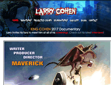 Tablet Screenshot of larrycohenfilmmaker.com